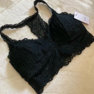 NWT Black lace bralette